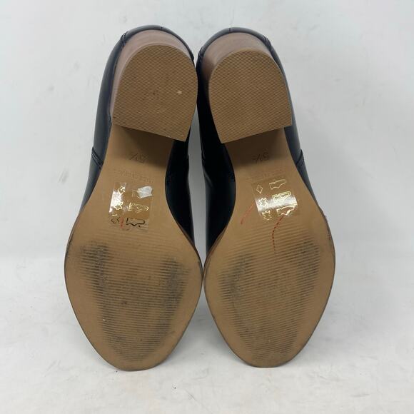 Madewell The Regan Boot Heels Black Leather Womens Size 5.5 - Picture 7 of 8